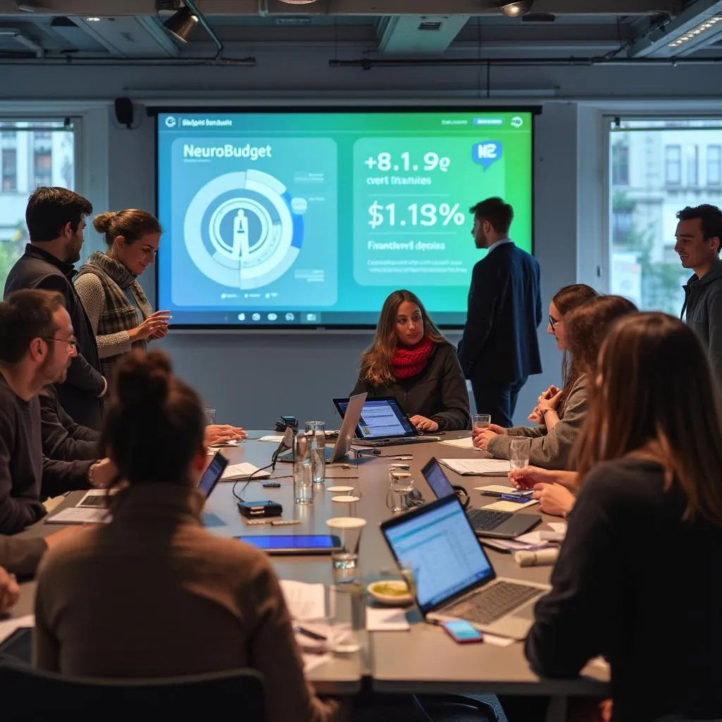 Un atelier NeuroBudget avec des participants français.