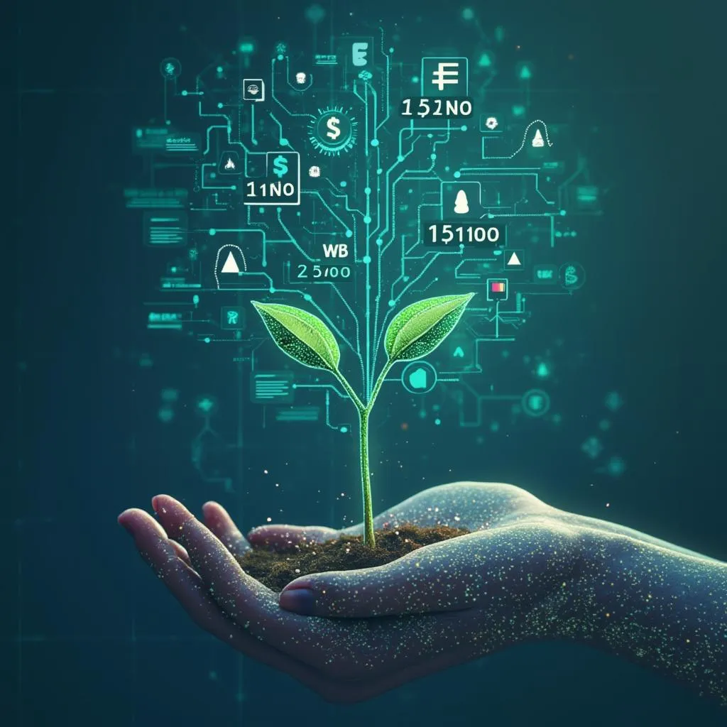 Illustration conceptuelle de l'évolution de NeuroBudget France, de l'idée à la solution IA.