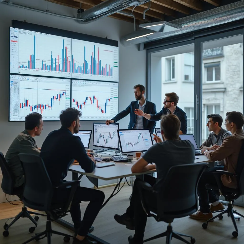 Équipe de NeuroBudget France collaborant dans un bureau moderne à Paris